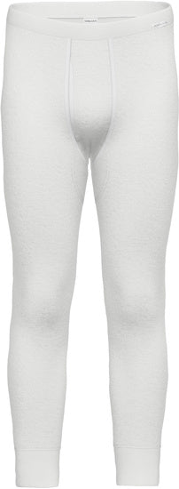 AMMANN Organic 433 Doppelripp Hose lang mit Eingriff weiß