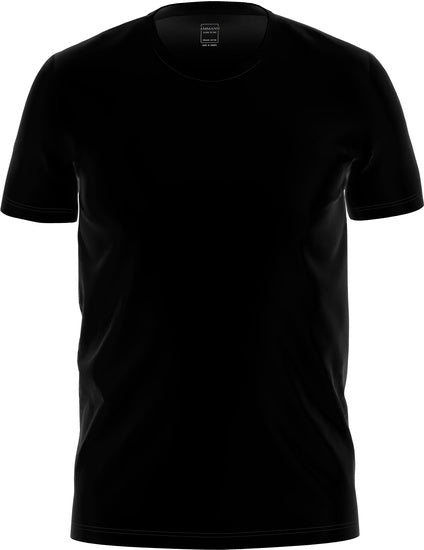 AMMANN Organic Close to you Shirt 1/2 Arm mit Rundhals schwarz
