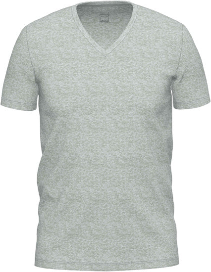 AMMANN Organic Close to you V-Shirt 1/2 Arm cloud melange