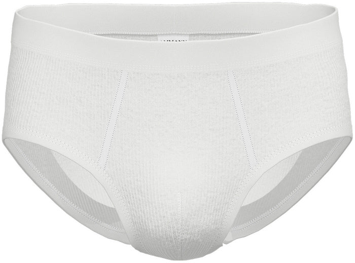 AMMANN Slip mit Eingriff, Serie 26 Doppelripp, weiß