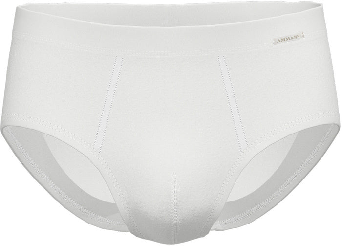 AMMANN Slip mit Eingriff, Serie 80 Feinripp, weiß