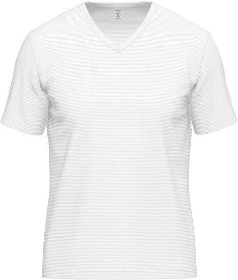 AMMANN V-Shirt, Serie Cotton & More, weiß