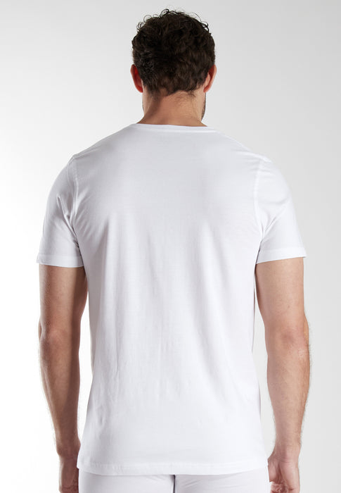 BUGATTI Shirt weiß-hell-uni