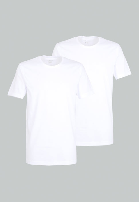 BUGATTI Shirt, slim fit weiß-hell-uni