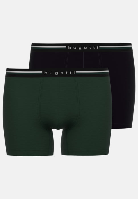 BUGATTI Long Pants 2er Pack grün-mittel-uni