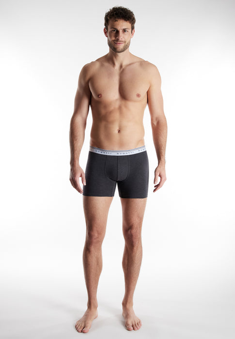 BUGATTI Comfort Pants, 3er Pack schwarz-dunkel-melange