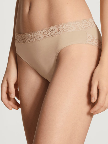 Calida Damen Slip Natural Comfort Lace rose teint