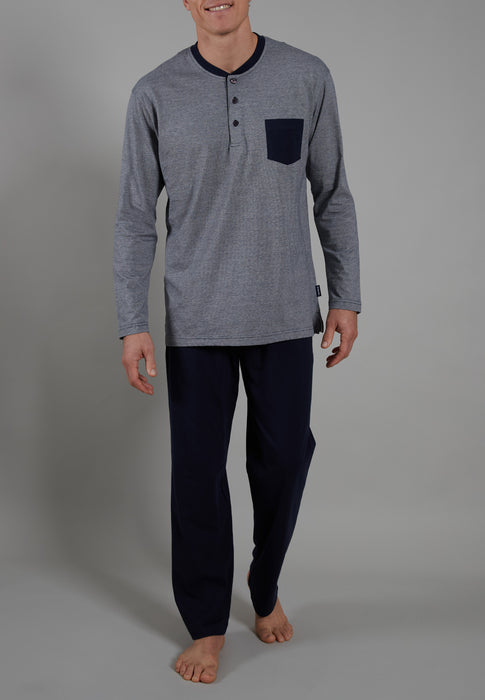 CECEBA Pyjama, 3-Knopf, offen navy blaze