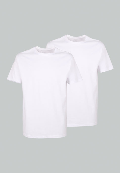 CECEBA Shirt, 1/2, Rundhals 2er Pack weiss