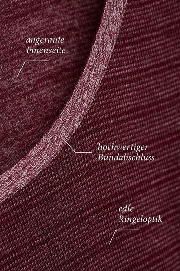 conta Damen Achselhemd bordeaux geringelt 1-er Pack