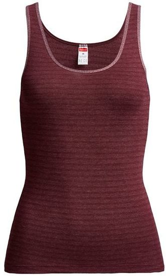 conta Damen Achselhemd bordeaux geringelt 1-er Pack