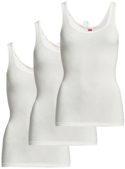 conta Damen Achselhemd Ecru 3-er Pack