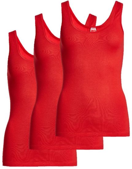 conta Damen Achselhemd Rot 3-er Pack