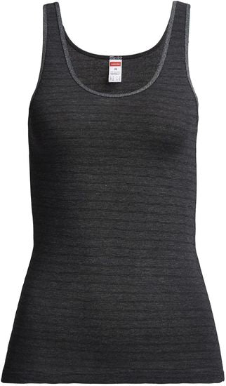 conta Damen Achselhemd schwarz geringelt 1-er Pack