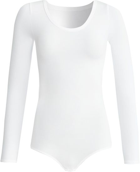 conta Damen Langarm Body weiß 1-er Pack