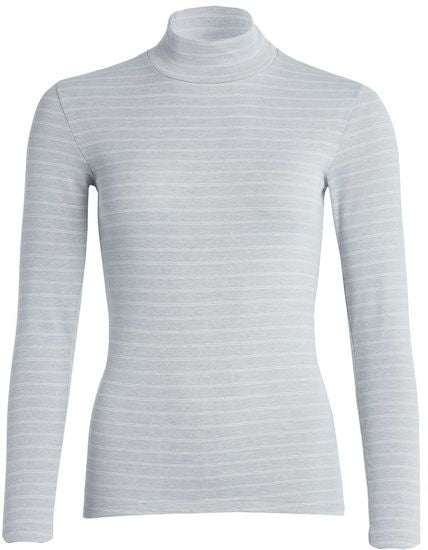 conta Damen Shirt 1/1 Arm mit Stehkragen sterling geringelt 1-er Pack
