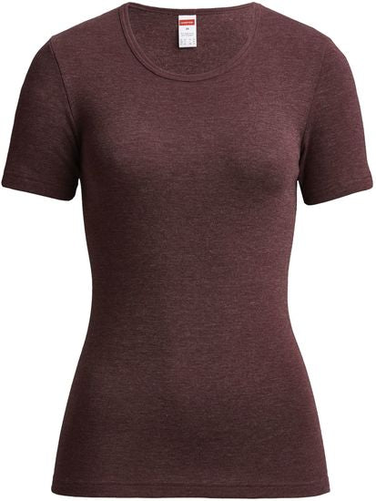 conta Damen Shirt 1/4 Arm burgund geringelt 1-er Pack