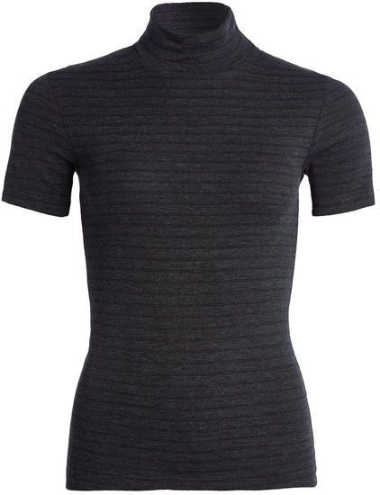 conta Damen Shirt 1/4 Arm mit Stehkragen schwarz geringelt 1-er Pack