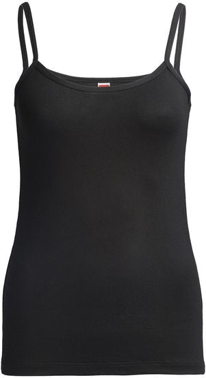 conta Damen Spaghetti Top Schwarz 1-er Pack