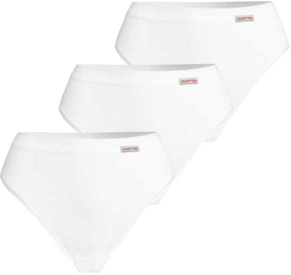 conta Damen Sportslip weiß 3-er Pack