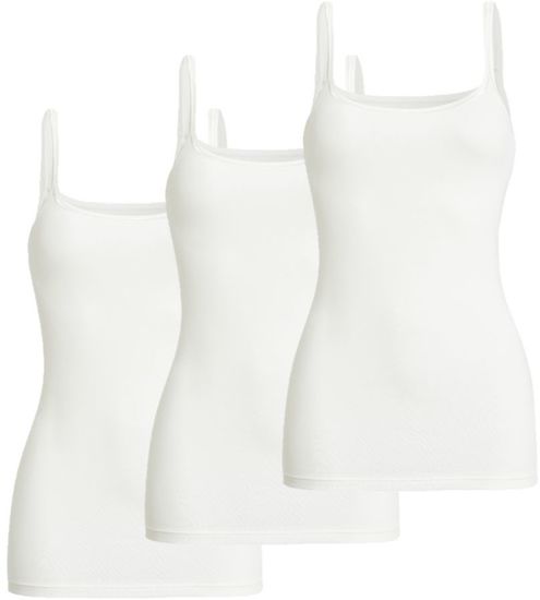 conta Damen Trägerhemd Ecru 3-er Pack