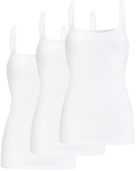 conta Damen Trägerhemd weiß 3-er Pack