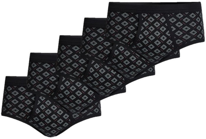 conta Herren Slip mit Eingriff Druck schwarz 5-er Pack