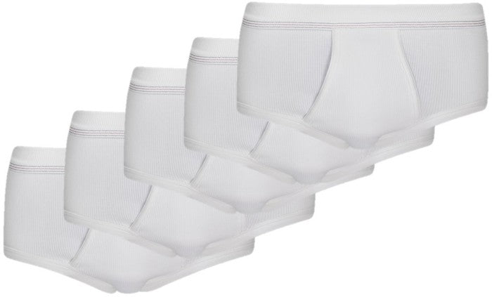 conta Herren Slip mit Eingriff weiß 5-er Pack