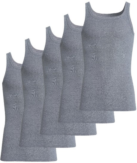 conta Herren Unterhemd Jeansblau 5-er Pack