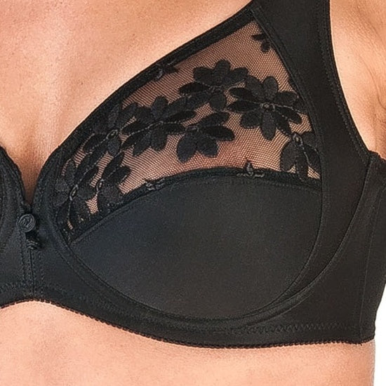 Felina Swiss Broderie Bügel-BH Schwarz