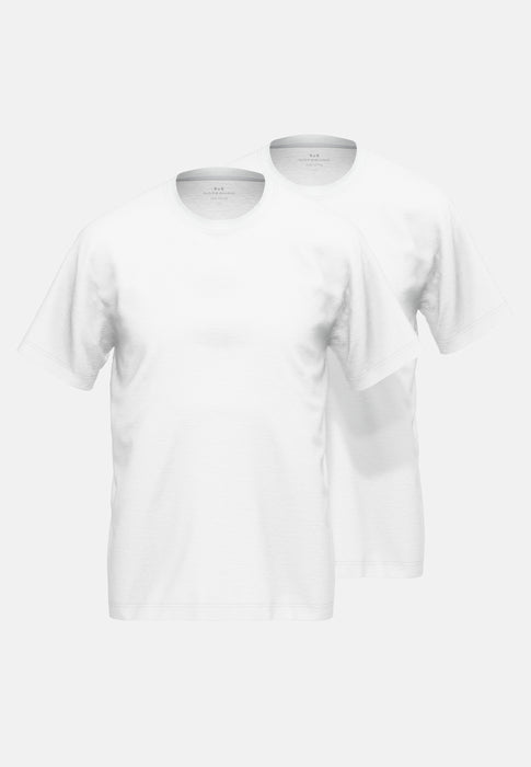GÖTZBURG Shirt, 1/2, Rundhals 2er Pack weiss