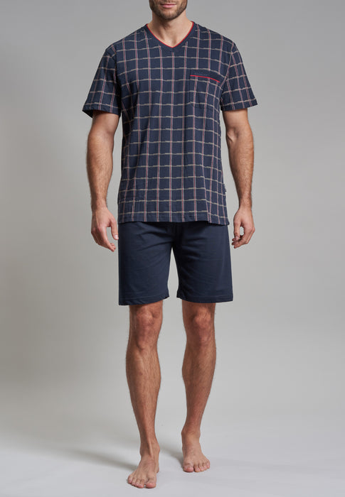 GÖTZBURG Shorty, V-Ausschnitt Navy