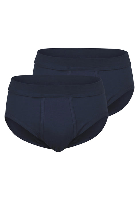 GÖTZBURG Slip, Eingriff 2er Pack blau-dunkel-uni