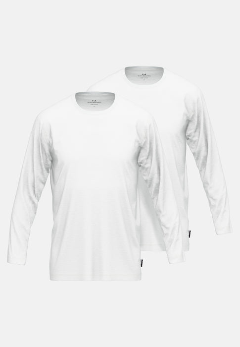 GÖTZBURG Shirt 1/1, Rundhals, 2er Pack weiß-hell-uni