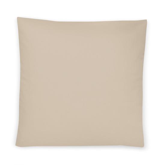 irisette Mako-Satin uni Kissenbezug Paris 8000 beige