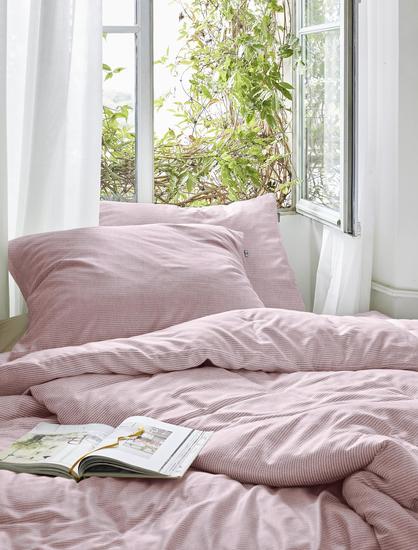 irisette Seersucker Bettwäsche Set Easy 8514 rosa