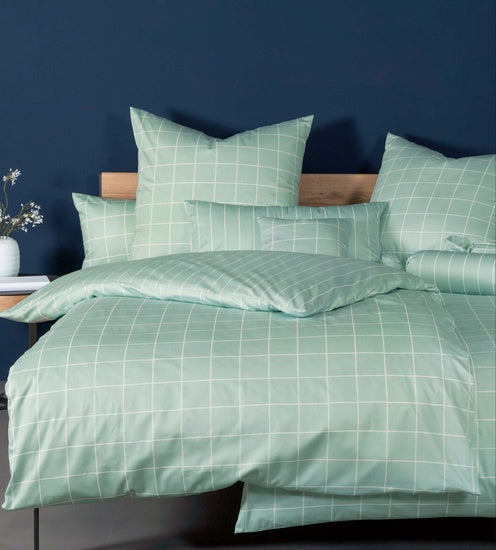 Janine Bettwäsche modernclassic Mako-Satin jadegrün 39025-16