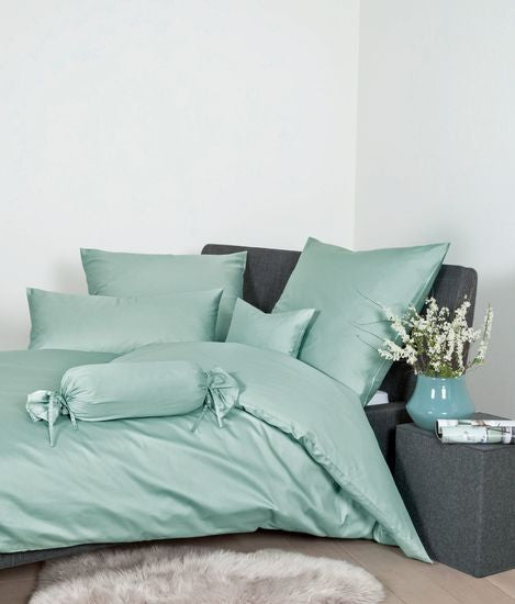 Janine Bettwäsche Colors Mako-Satin rauchgrün 31001-36