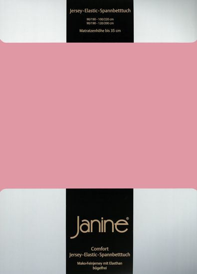 Janine Spannbetttuch ELASTIC-JERSEY Elastic-Jersey altrosé 5002-21