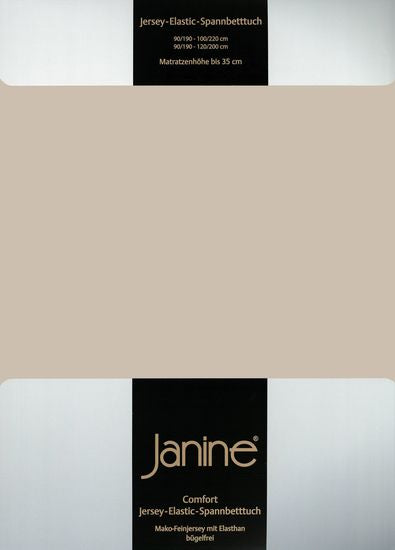 Janine Spannbetttuch ELASTIC-JERSEY Elastic-Jersey naturell 5002-19