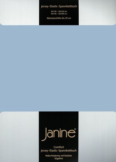 Janine Spannbetttuch ELASTIC-JERSEY Elastic-Jersey perlblau 5002-32