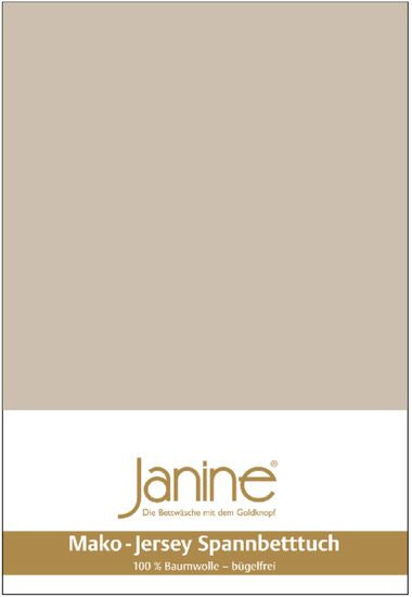 Janine Spannbetttuch MAKO-FEINJERSEY Mako-Feinjersey naturell 5007-19