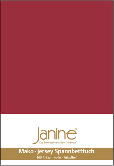 Janine Bettwäsche MAKO-FEINJERSEY Mako-Feinjersey granat 5007-71