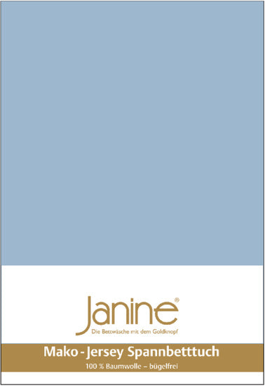 Janine Bettwäsche MAKO-FEINJERSEY Mako-Feinjersey perlblau 5007-32