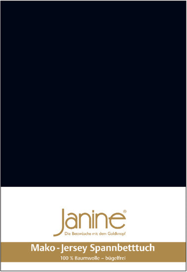 Janine Bettwäsche MAKO-FEINJERSEY Mako-Feinjersey schwarz 5007-98