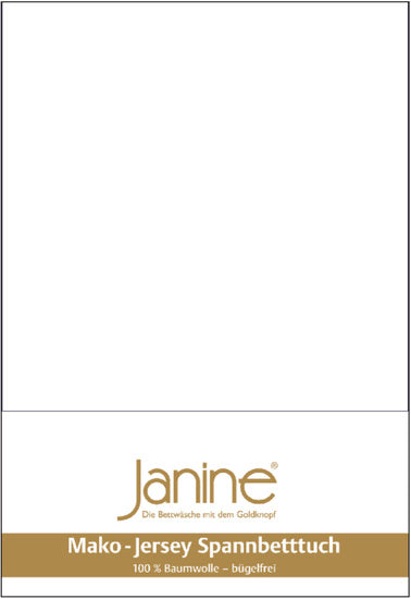 Janine Bettwäsche MAKO-FEINJERSEY Mako-Feinjersey weiß 5007-10