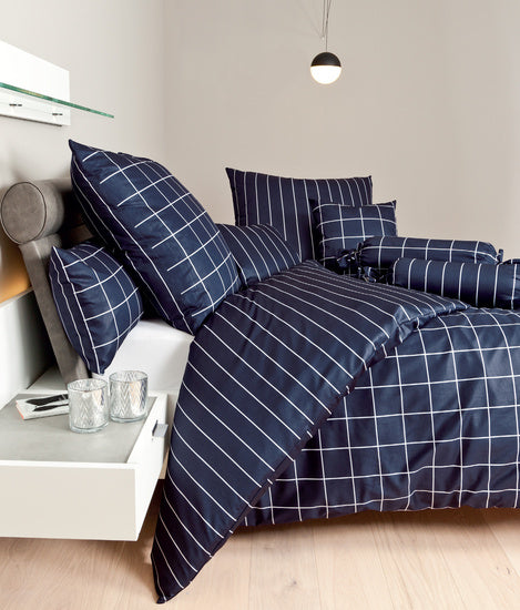 Janine Bettwäsche modernclassic Mako-Satin nachtschattenblau 39025-12