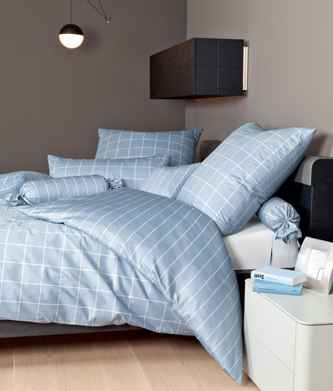 Janine Bettwäsche modernclassic Mako-Satin perlblau 39025-32
