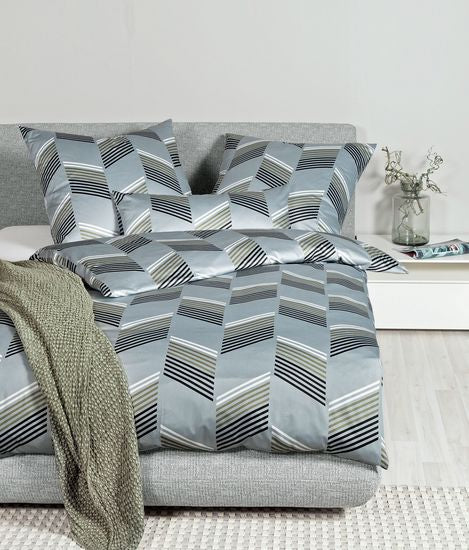 Janine Bettwäsche MILANO Mako-Satin opalgrau 45054-08