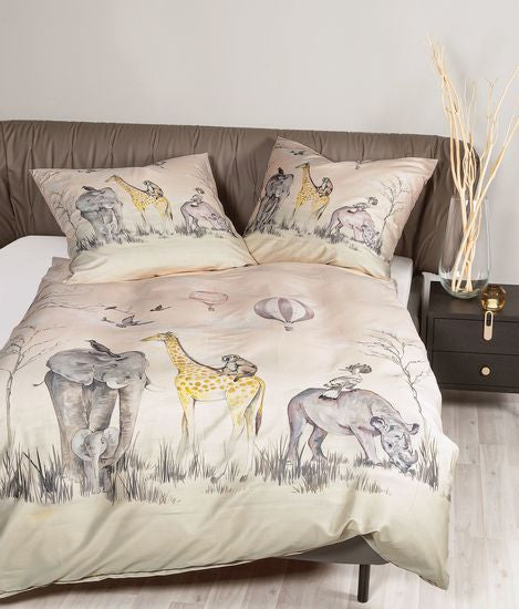 Janine Bettwäsche modern art S Mako-Satin sand 42097-07